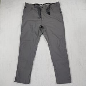 Wrangler Pants Mens 40x30 ATG All Terrain Gear Straight Fit Stretch Gray